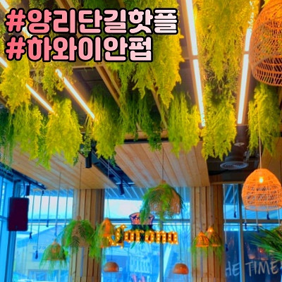  양양브리드호텔 양리단길 인구해변 하와이안 카페 겸 펍 포이푸