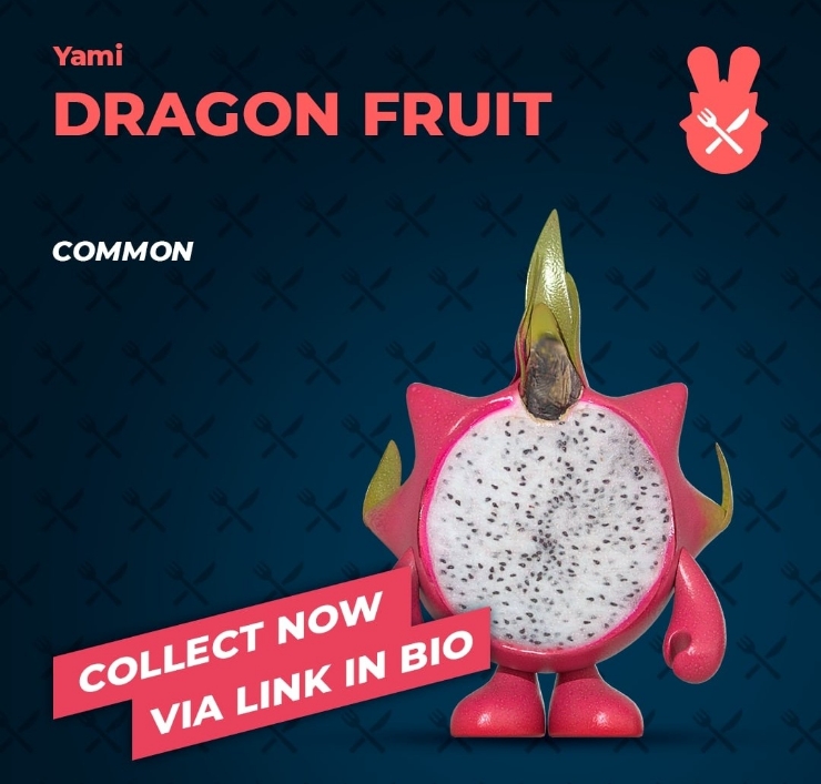 치코앤로코(chikoroko), OpenSea예정, 무료NFT 매일1개 지급, 7월28일 NFT(Gift of the Day)  : YAMI - Dragon Fruit