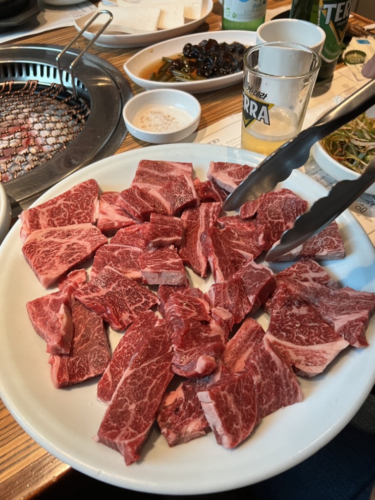  새벽집 청담동점 암소한우 맛집 꽃등심 전문점 저녁 후기 (주차/메뉴가격/식사류 추천)