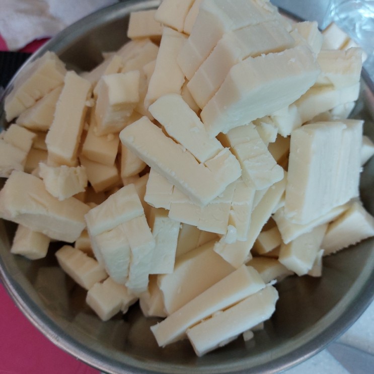 코스트코) [대용량 통모짜렐라 치즈] 후기 +소분,보관 + 치즈밤단호박찜 레시피