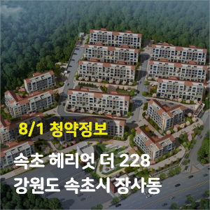  속초 헤리엇 더228 228세대 청약공급정보