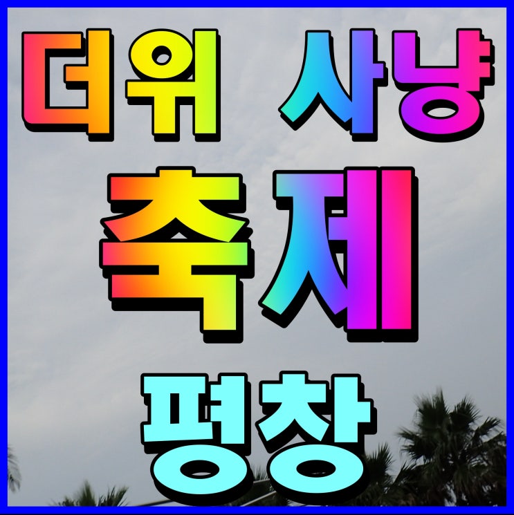  평창 더위사냥축제 물놀이 먹거리 다양하게 즐겨보자
