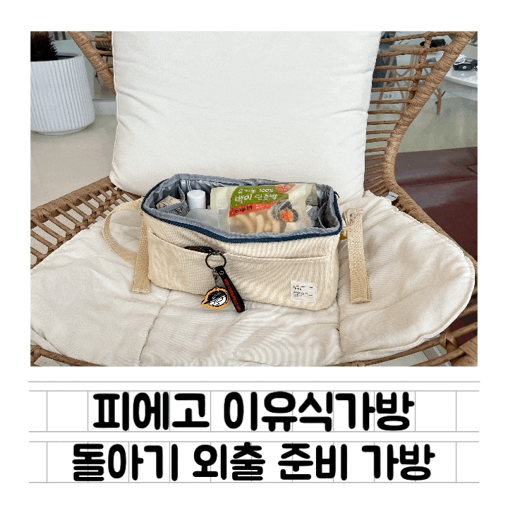  [육아템] 피에고 이유식 보냉백 : 여름 & 겨울 외출 이유식 / 돌아기 외출가방 준비물