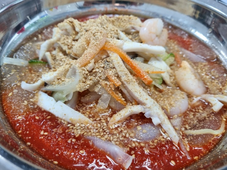인천 용현동 맛집 공원장 냉짬뽕은 무슨 맛일까