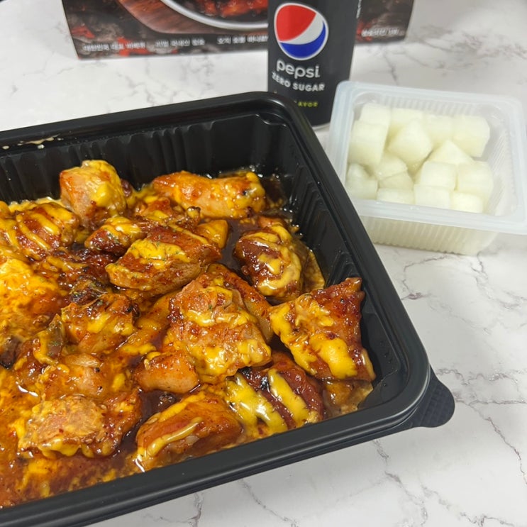  신림역 배달맛집 훌랄라치킨, 참숯치즈양념구이 후기