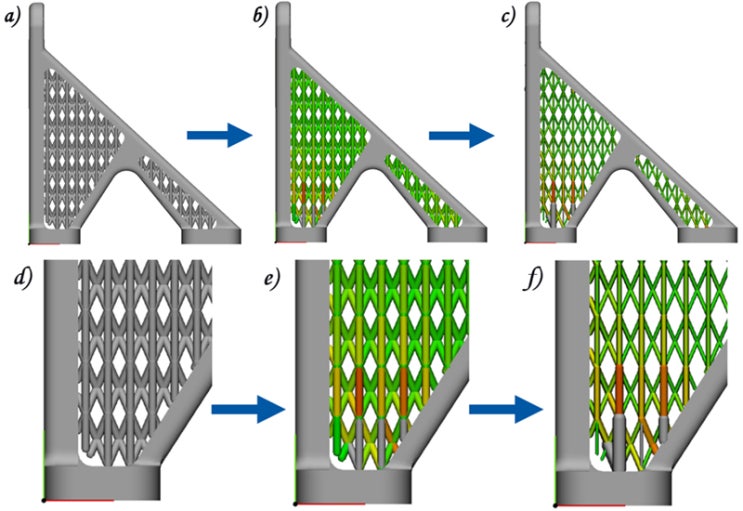 금속 3D프린팅 3D격자(lattice) 구조를 사용한 사례