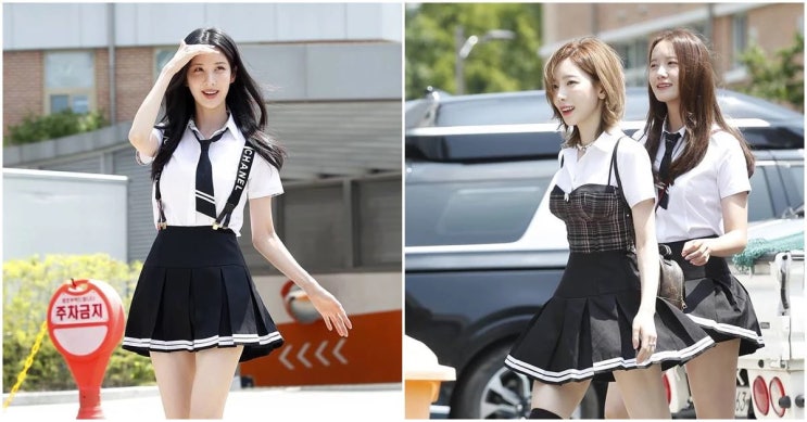 '아형' 출근글에서 포착된 완전체 소녀시대, 교복 착용한 모습에 팬들 반응 폭발적 "美쳤다"