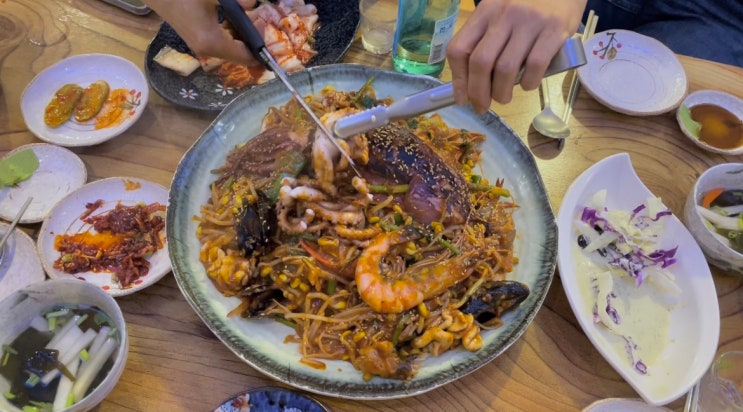  의왕 오전동 맛집 해물왕찜탕 콩나물 오징어 해물찜