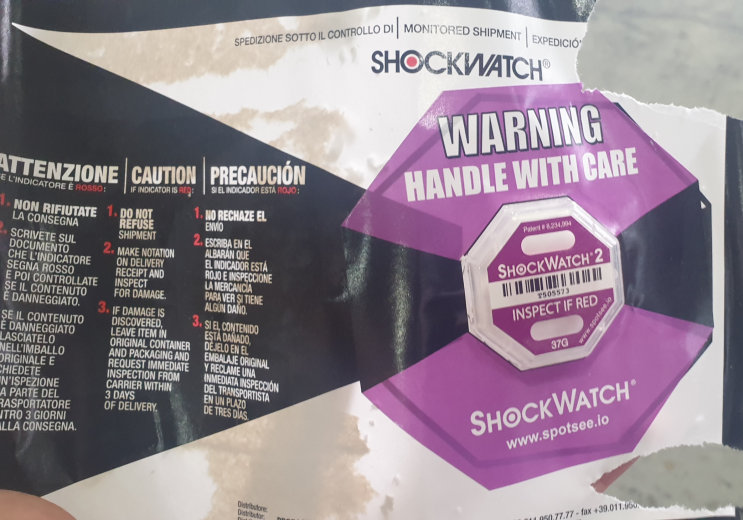  <쇼크워치> 수출입충격감지센서 SHOCK WATCH 궁굼하니 뜯어볼까요???  어떤 원리지??? 수출포장
