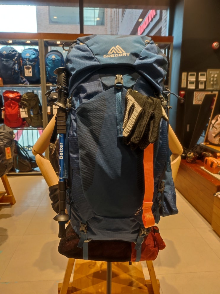  [그레고리]남성배낭 KATMAI 55리터 RC S/M사이즈 EMPIRE BLUE 47J01001