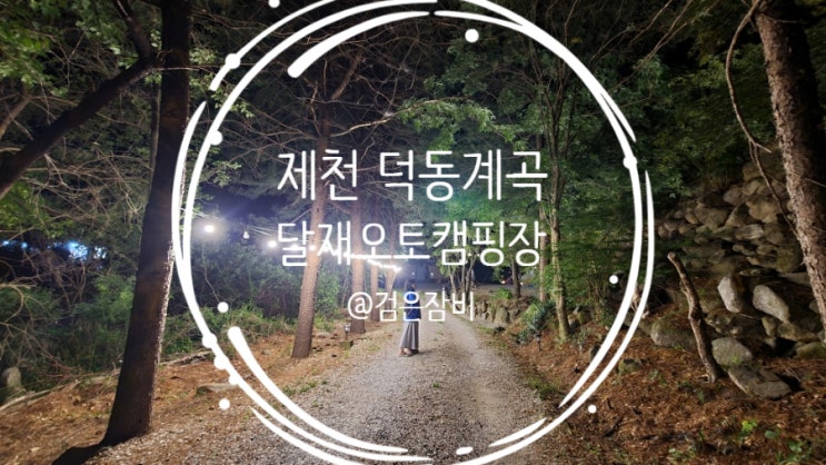  제천 캠핑장 추천! 조용한 캠핑장  반려동물동반 덕동계곡 달재오토캠핑장~