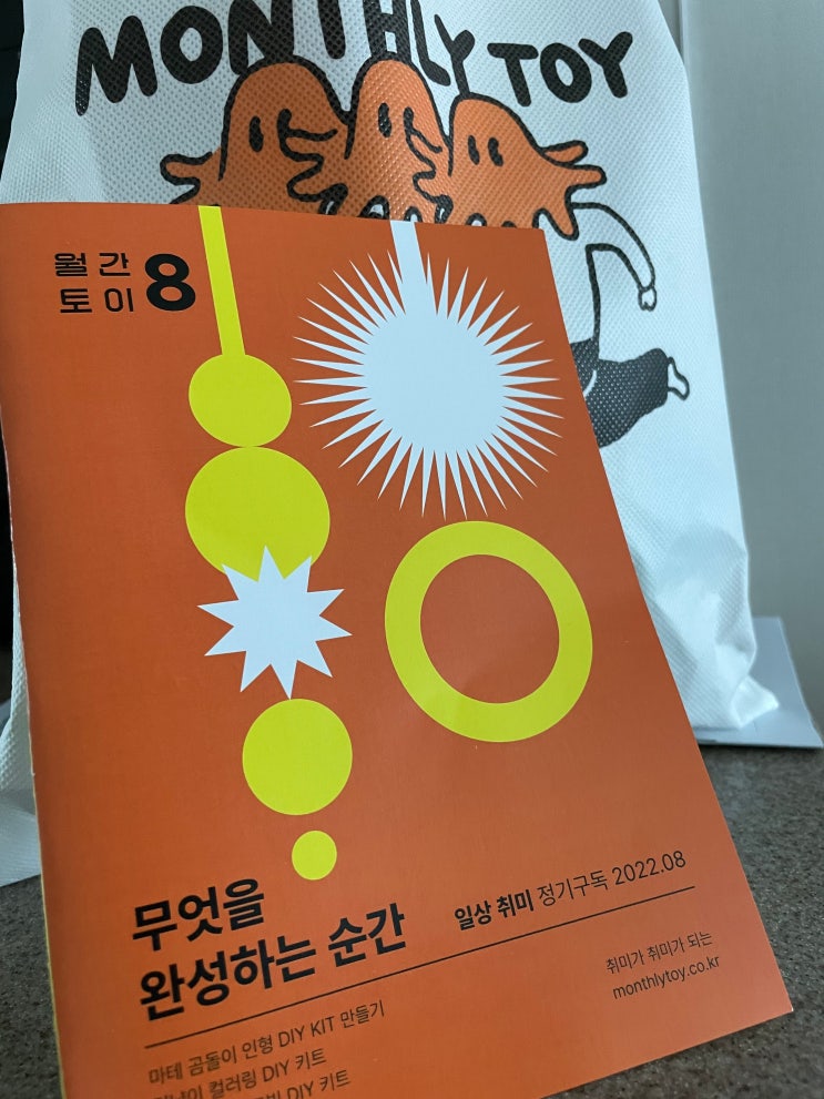  월간토이 정기구독 8월 [무엇을 완성하는 순간]