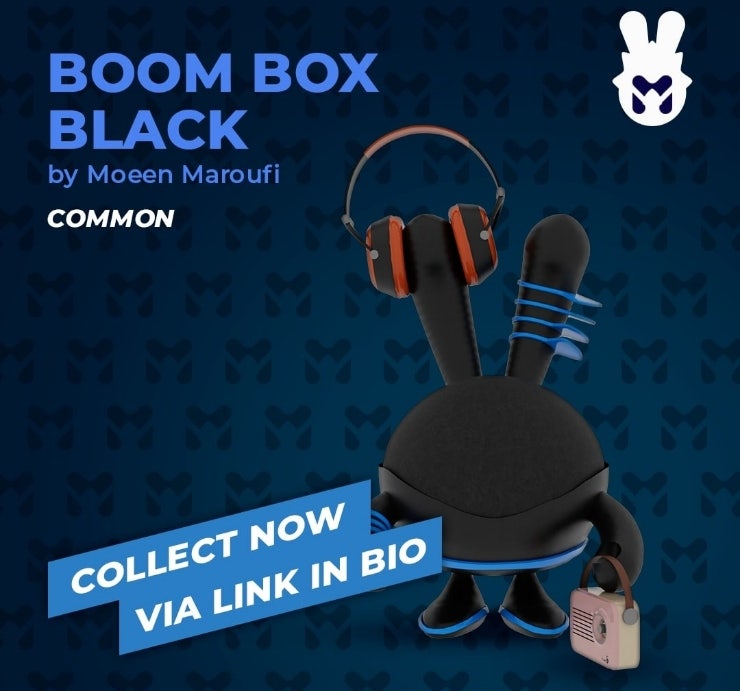  치코앤로코(chikoroko), OpenSea예정, 무료NFT 매일1개 지급, 7월29일 NFT(Gift of the Day)  : Boom Box Black