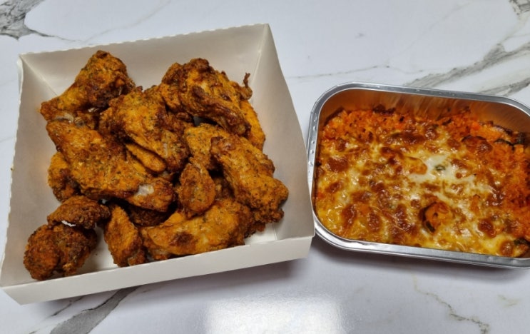  굽네치킨 대구화원점 고추바사삭, 볼케이노치즈치밥