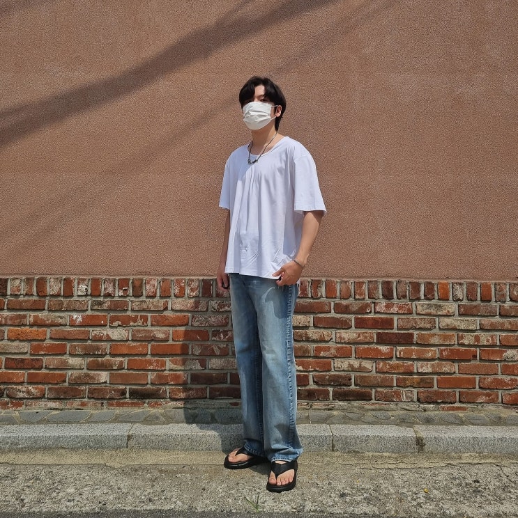  [메종미네드] BLESS U NECK HALF T WHITE
