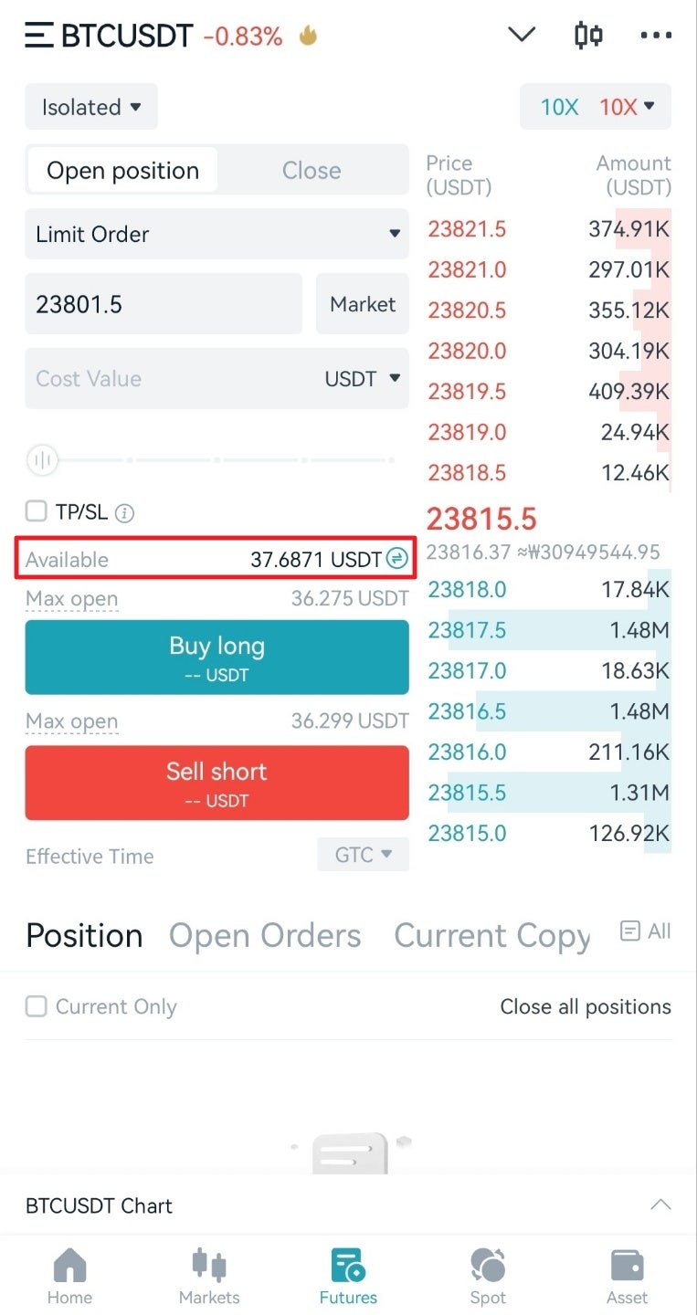 코인 롱숏 마진 선물거래 첫 주문, 비트겟에서 따라해보며 시작하기 (모바일앱 사용 시) : 네이버 블로그