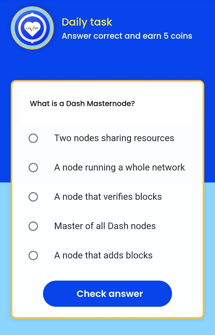  Remint daily tasks(레민트 일일퀴즈)   - What is a Dash Masternode? 대시 마스터노드란 무엇입니까?