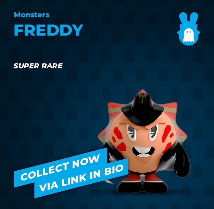  치코앤로코(chikoroko), OpenSea예정, 무료NFT 매일1개 지급, 7월30일 NFT(Gift of the Day)  : Monsters - Freddy