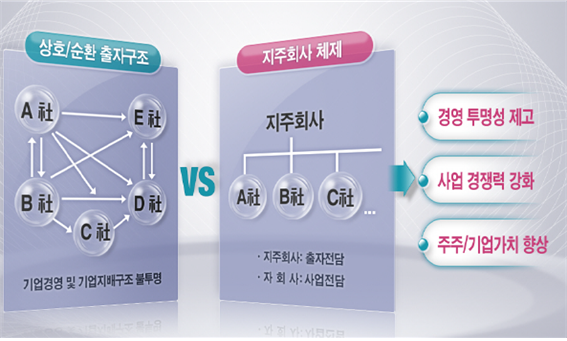  기업지배구조 개선을 위한 지주회사 도입