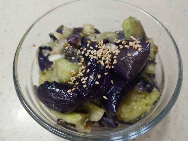  더운 여름에 먹는 찐 가지 조선간장 무침