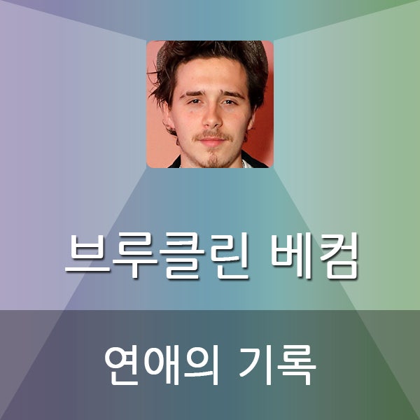  브루클린 베컴 연애의 기록