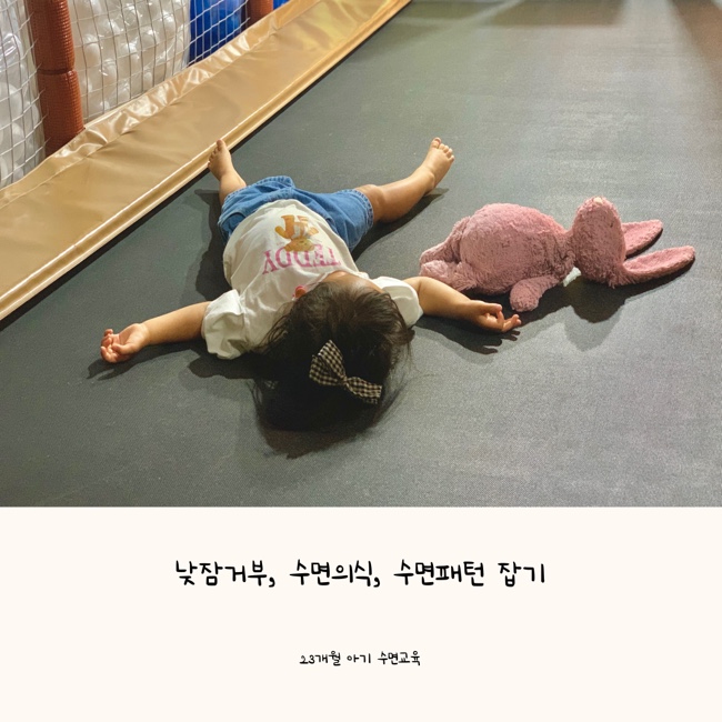  수면교육 성공일지 (수면패턴 바로잡기 10일차 성공 / 수면의식)