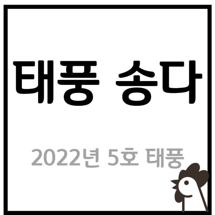 2022년 5호태풍 송다 - 태풍 송다 경로