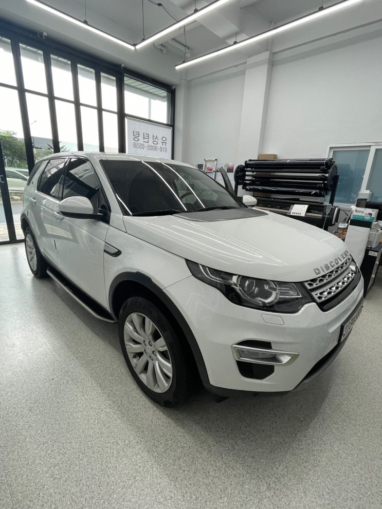  대전 디스커버리 스포츠 TD4 HSE 아이나비 Z7000 블랙박스와  엠피온 SET-200 RF 하이패스 장착