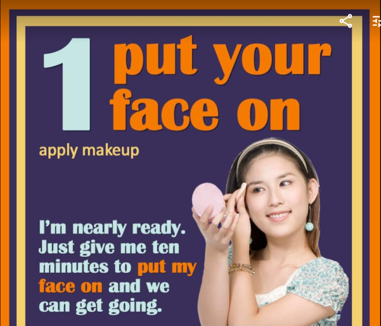  [영어] face와 연관된 관용어구