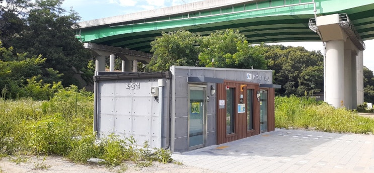  용인, 경안천 자전거길 공중화장실 가봤습니다!