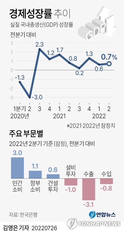 한국경제, 상반기에 2.9% 성장…올해 2%대 중반 가능성