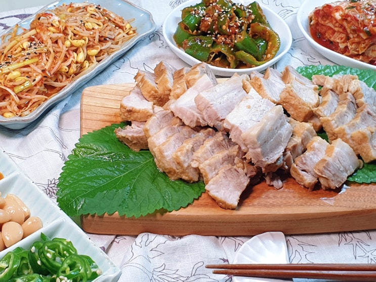  삼겹살 수육 보쌈 압력솥 삶는 법,촉촉한 육즙 그대로 살린 레시피,몸보양 삼겹살 요리