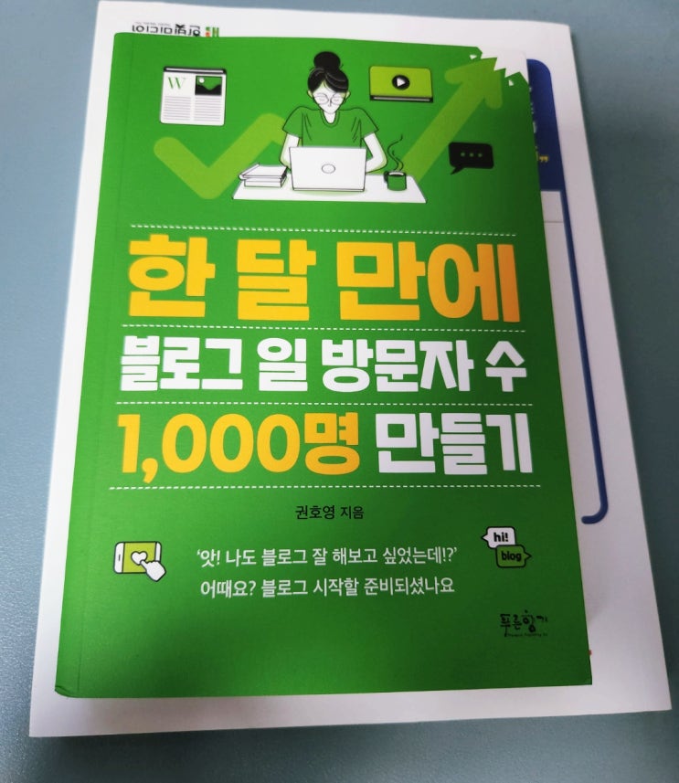 한 달 만에 블로그 일 방문자 수 1,000명 만들기 서평