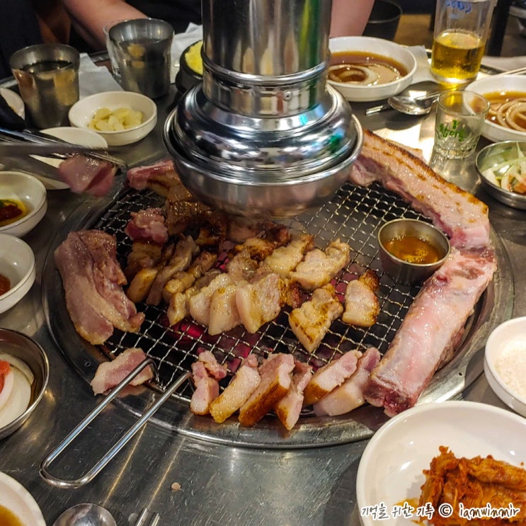 노량진 뼈삼겹갈비 맛집, 다독이네 숯불구이