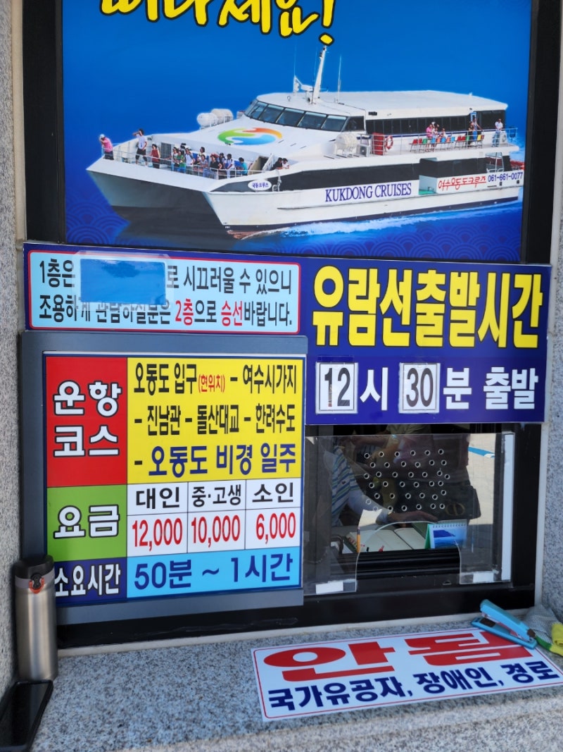 여수 오동도(유람선, 동백열차) + 낭만포차 + 여수 케이블카