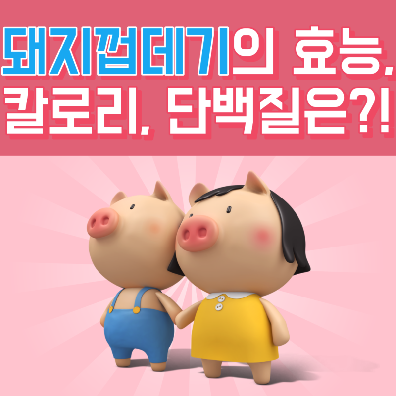 돼지껍데기 효능, 칼로리, 단백질은? 쫄깃쫄깃한 돼지껍데기 다이어트에 좋을까?! [정보]