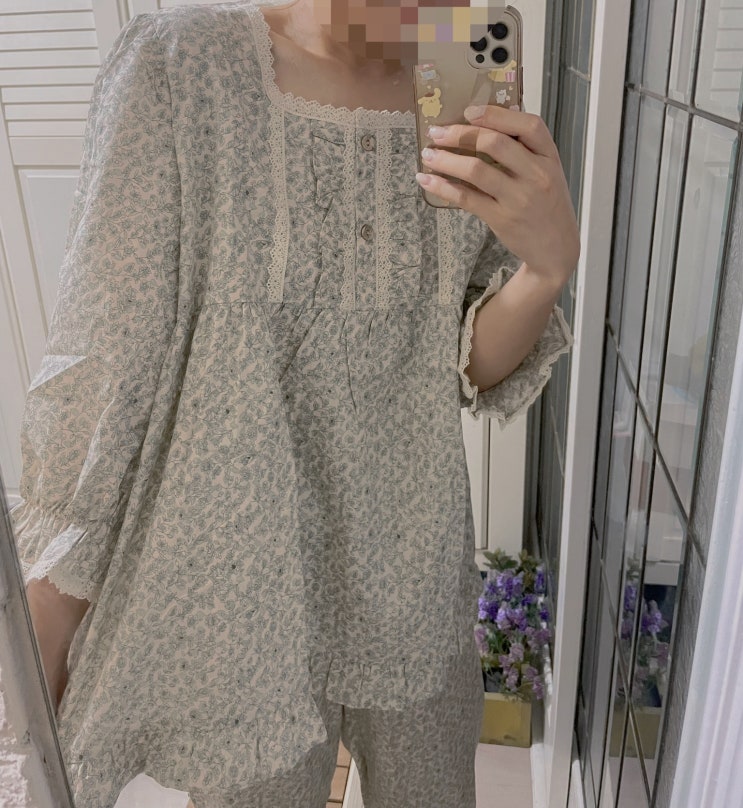 울랄라 파자마 w컨셉 세일! 코티지 7부, 레아 긴팔 순면 잠옷 내돈내산 후기