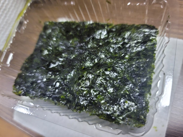  광천김 곰곰과 오뚜기밥 조합