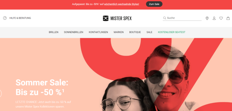 Misterspex | 안경 및 렌즈 웹사이트 | 독일에서 인터넷으로 데일리 렌즈 사기