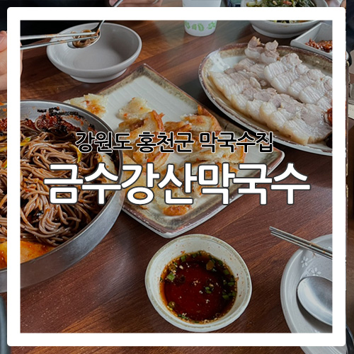  [홍천 막국수] 비발디파크 근처에 위치한 '금수강산막국수'