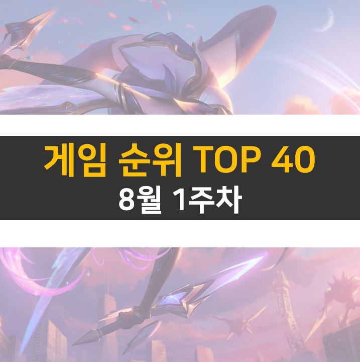 모바일, PC 온라인, 스팀 게임 순위 (2022년 8월 1주 차) 모바일, PC 온라인, 스팀 게임 순위 (2022년 8월 1주 차)