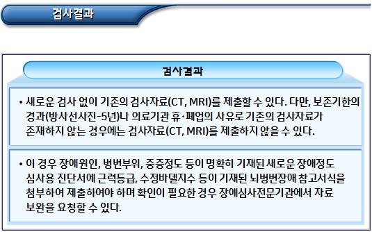 뇌병변장애 장애인복지 서비스 심사 서류