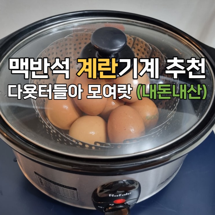 맥반석 계란 기계(+ 칼로리) 고구마, 삼계탕도 가능