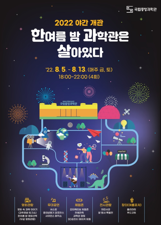  2022 국립중앙과학관 야간개장 소식입니다.