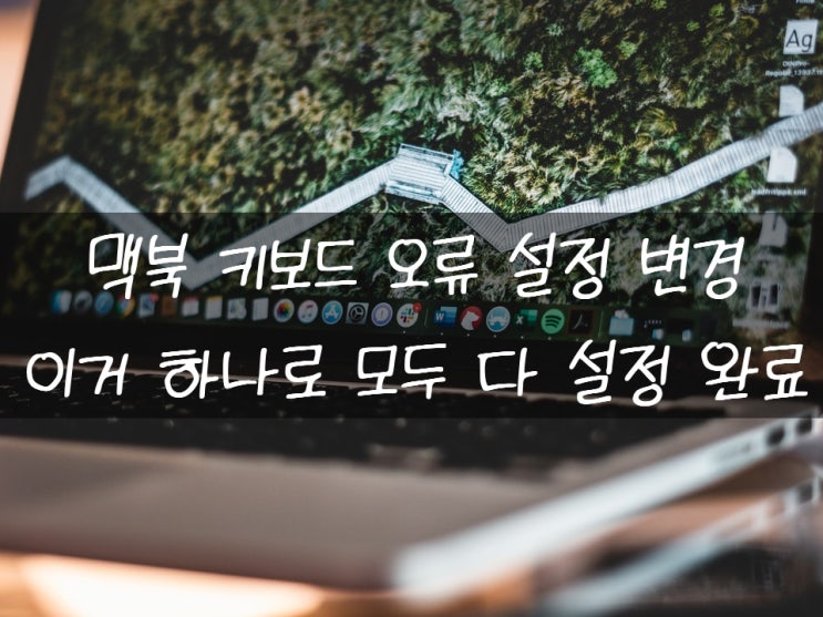  맥북 키보드 오류 설정 바꾸는 방법 알아보기