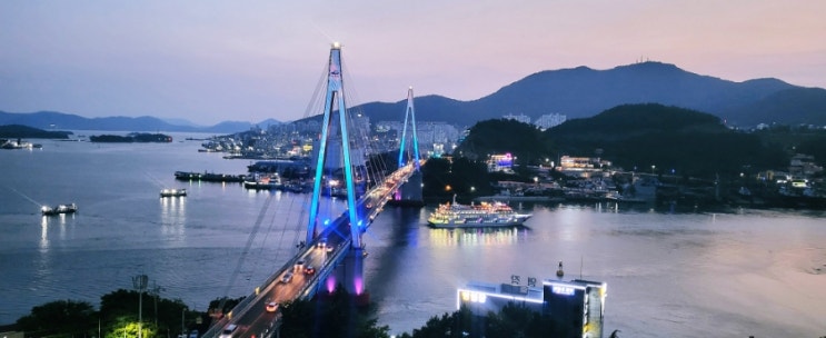  여수 돌산공원 전망굿, 야경도 굿(여수 해상케이블카)