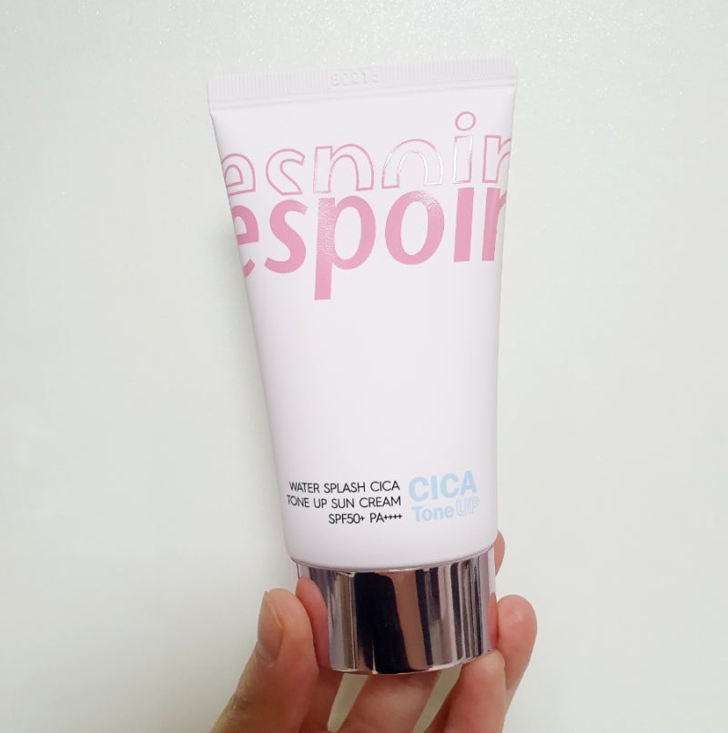 [에스쁘아 워터 스플래쉬 시카 톤업 선크림 SPF50+, PA++++] 톤업 선크림을 선물받다! (Feat. 화사....