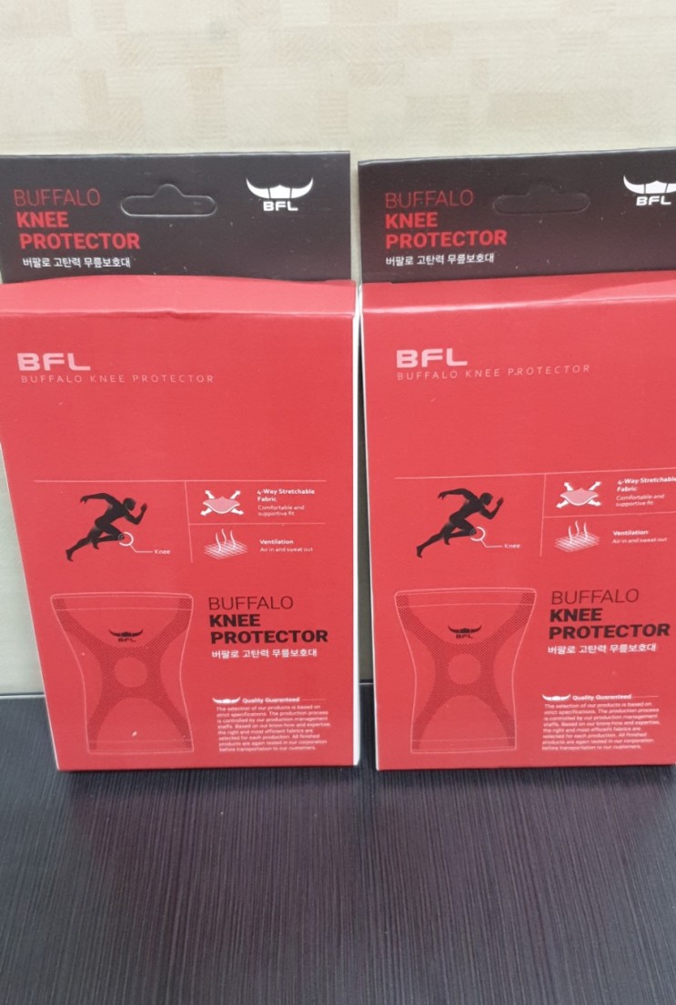 BFL 버팔로 고탄력 무릎보호대 심쿵할인앱으로 구매한 사용후기