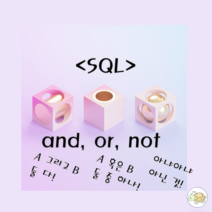 SQL and, or, not 연산자