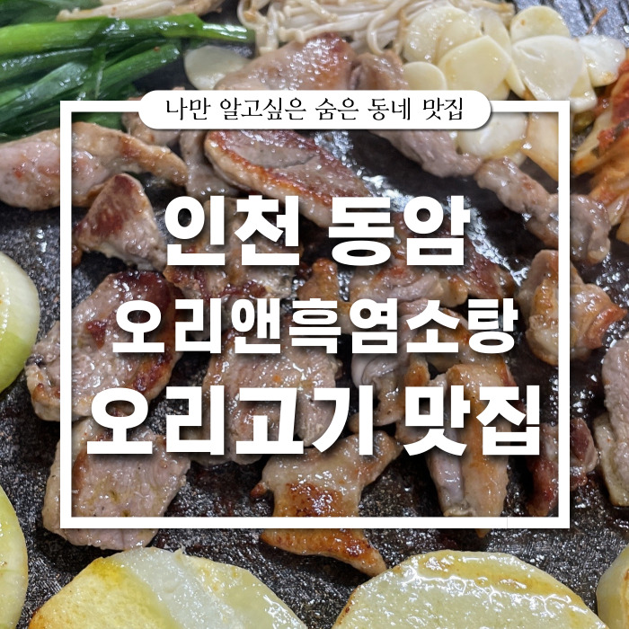 인천 오리고기 동암역 맛집 : 오리앤흑염소탕